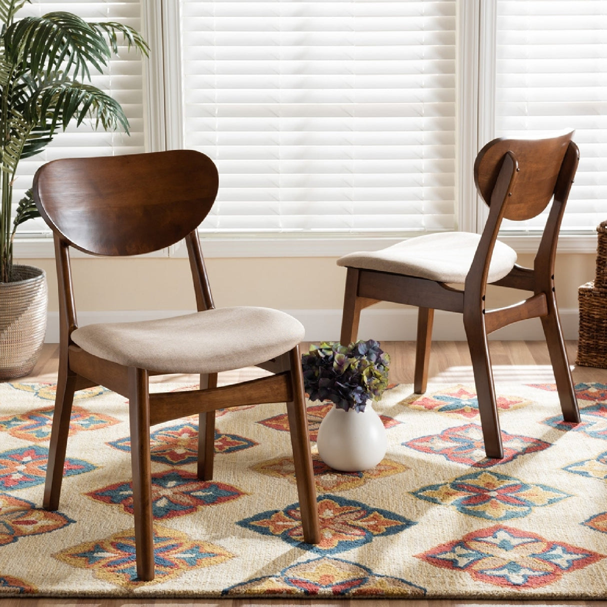   Modern European furniture - Padded Seat Wooden Dining Chairs 2 - www.oroa.com | Oroa.com