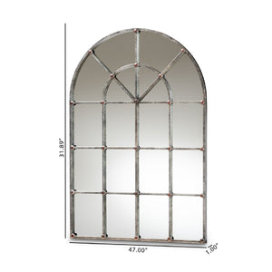   Hospitality furniture - Antique Silver Arched Wall Mirror - www.oroatrade.com | Oroa.com