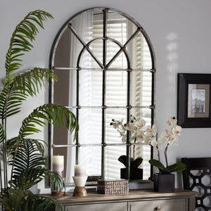   Hospitality furniture - Antique Silver Arched Wall Mirror - www.oroatrade.com | Oroa.com