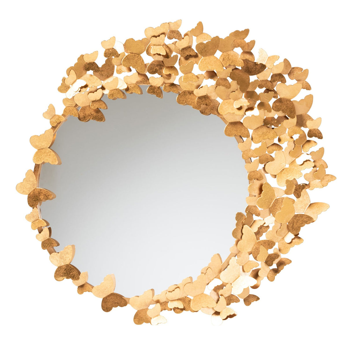   Hospitality furniture - Gold Butterfly Accent Wall Mirror - www.oroatrade.com | Oroa.com