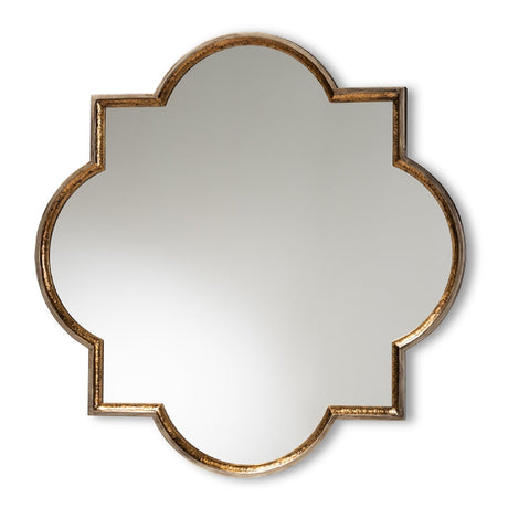  Hospitality furniture - Bronze Quatrefoil Accent Wall Mirror - www.oroatrade.com | Oroa.com