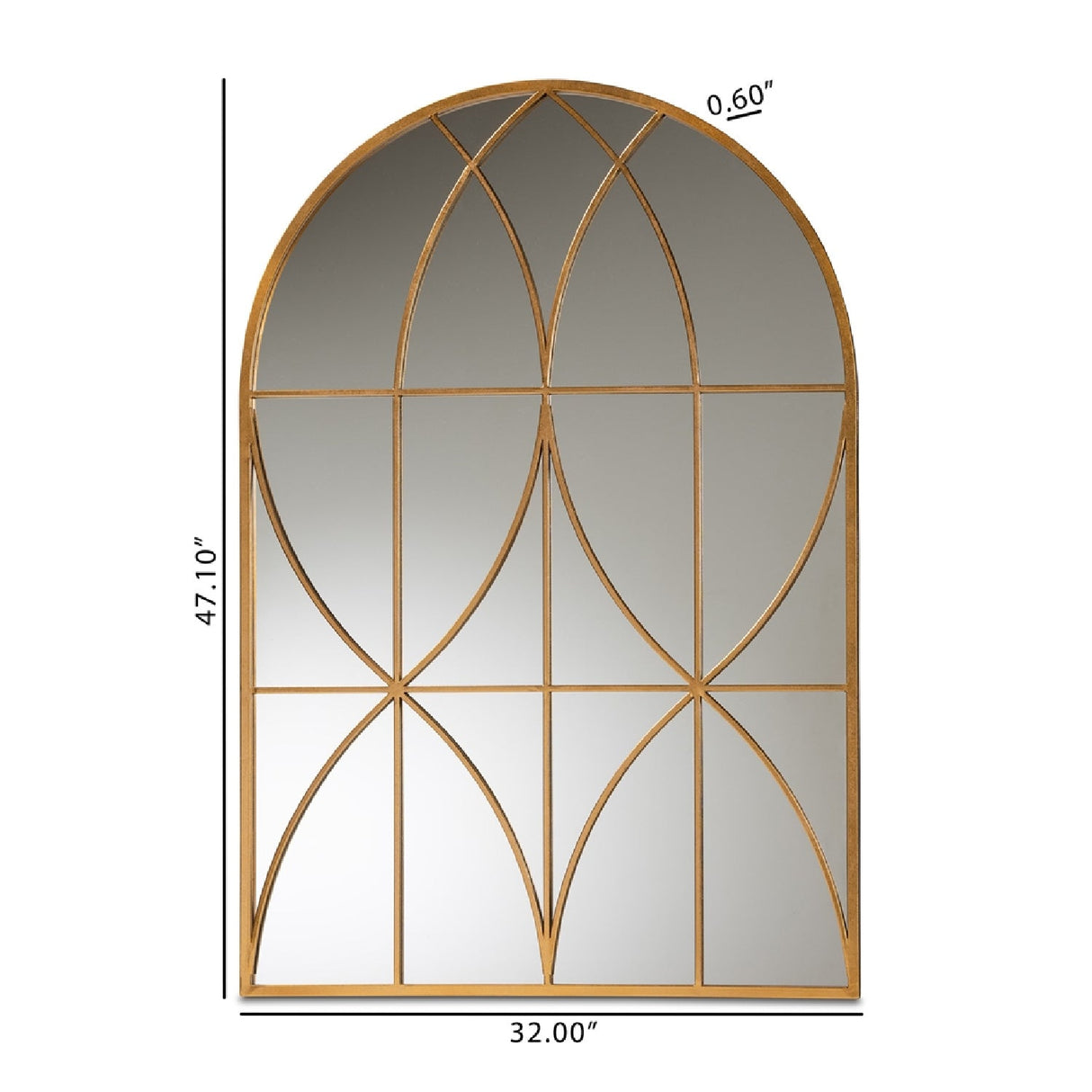   Contract furniture - Gold Arched Accent Wall Mirror -  www.oroatrade.com | Oroa.com