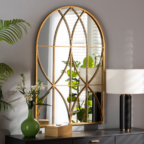   Contract furniture - Gold Arched Accent Wall Mirror -  www.oroatrade.com | Oroa.com