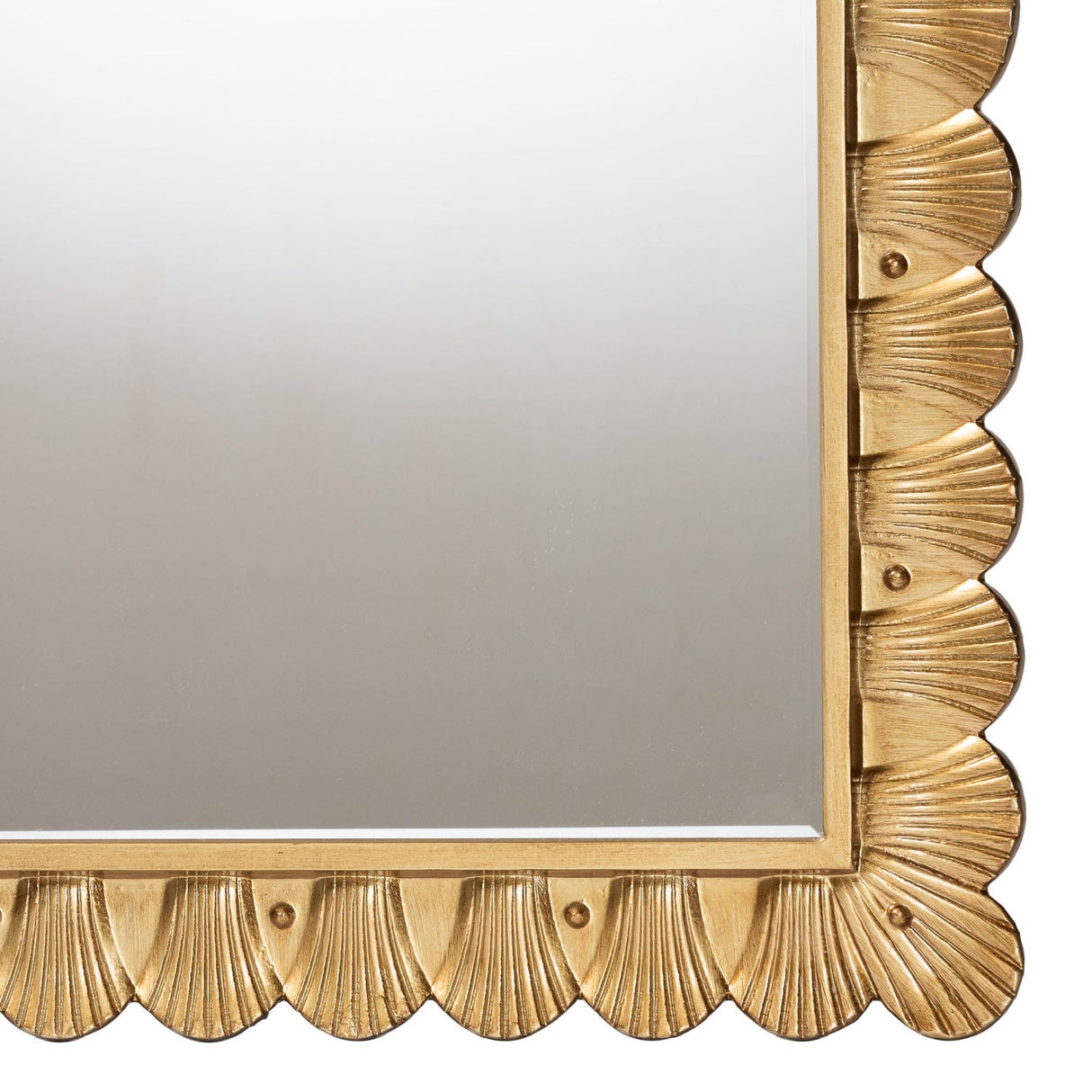   Hospitality furniture - Gold Seashell Accent Mirror - www.oroatrade.com | Oroa.com