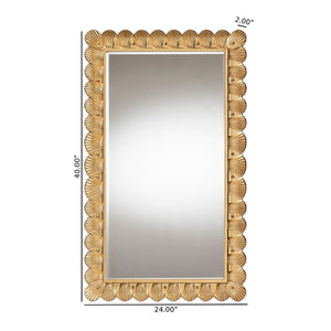   Hospitality furniture - Gold Seashell Accent Mirror - www.oroatrade.com | Oroa.com