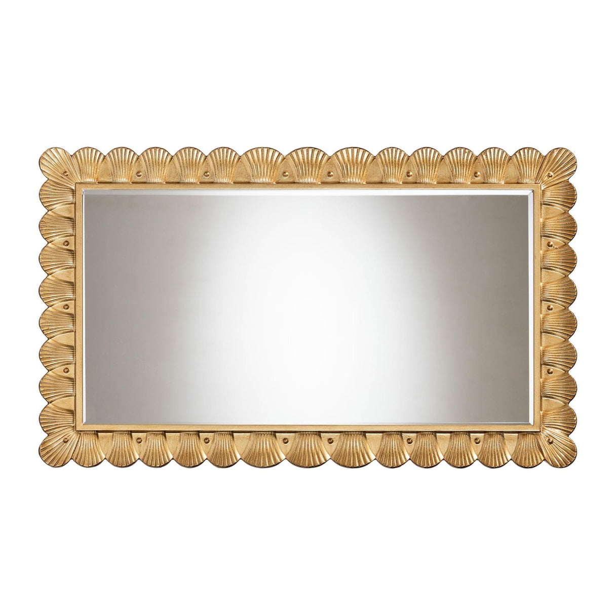   Hospitality furniture - Gold Seashell Accent Mirror - www.oroatrade.com | Oroa.com
