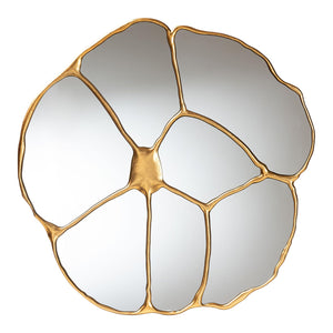   Hospitality furniture - Gold Flower Accent Wall Mirror - www.oroatrade.com | Oroa.com