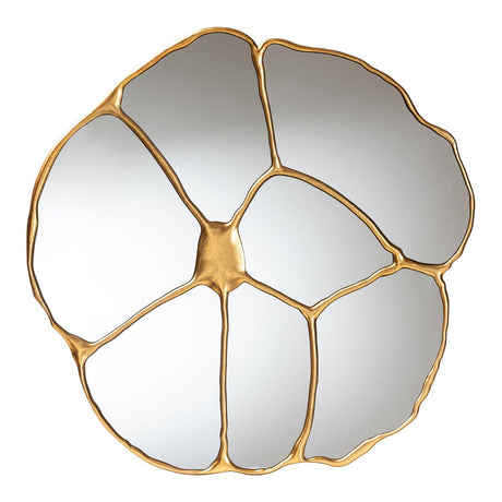   Hospitality furniture - Gold Flower Accent Wall Mirror - www.oroatrade.com | Oroa.com