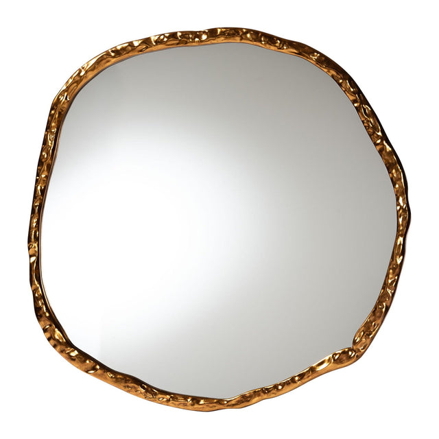 Modern European furniture - Antique Gold Freeform Accent Mirror - www.oroa.com