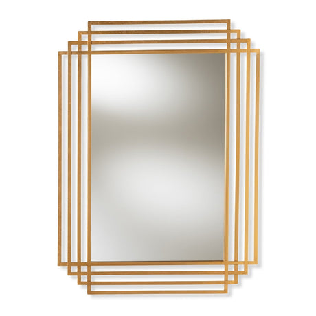   Hospitality furniture - Gold Art Deco Accent Mirror - www.oroatrade.com | Oroa.com