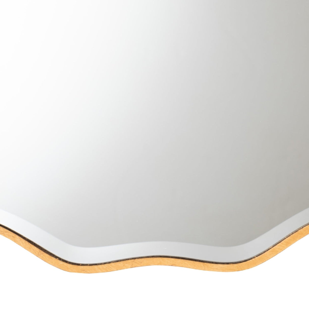   Hospitality furniture - Gold Scalloped Round Mirror - www.oroatrade.com | Oroa.com