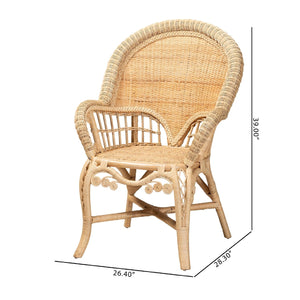   Modern European furniture - Woven Natural Rattan Accent Chair - www.oroa.com | Oroa.com