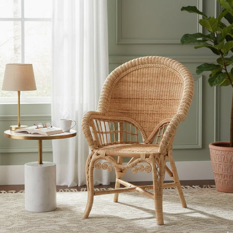   Modern European furniture - Woven Natural Rattan Accent Chair - www.oroa.com | Oroa.com
