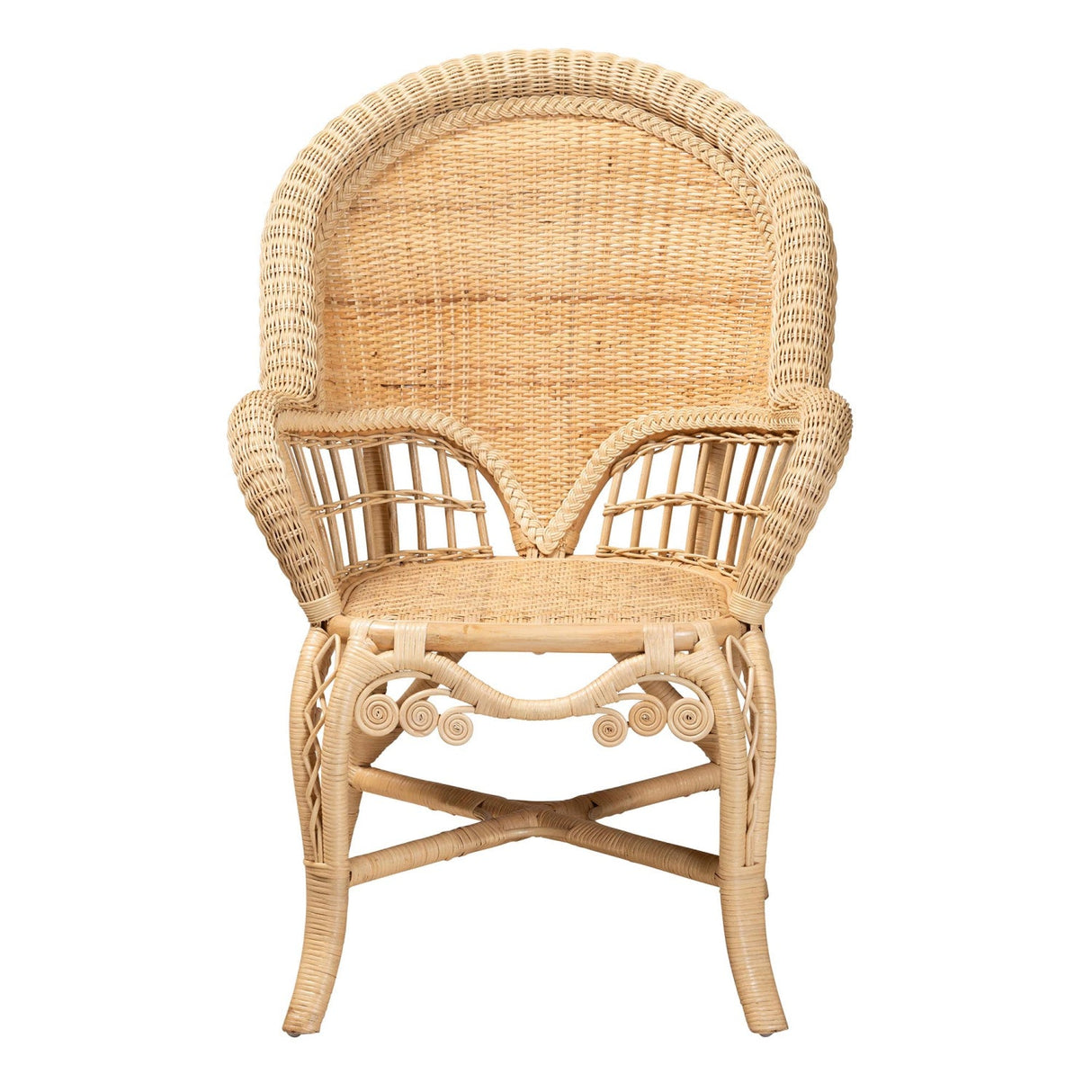   Modern European furniture - Woven Natural Rattan Accent Chair - www.oroa.com | Oroa.com
