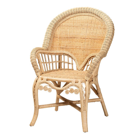   Modern European furniture - Woven Natural Rattan Accent Chair - www.oroa.com | Oroa.com