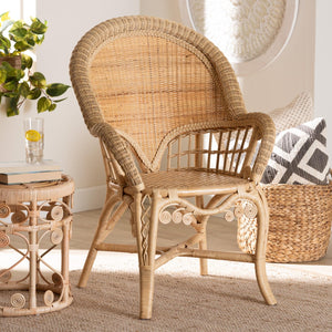   Modern European furniture - Woven Natural Rattan Accent Chair - www.oroa.com | Oroa.com