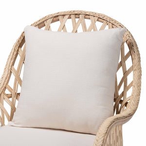   Modern European furniture - Braided Rattan Padded Lounge Chair - www.oroa.com | Oroa.com