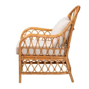   Modern European furniture - Bohemian Rattan Padded Lounge Chair - www.oroa.com | Oroa.com