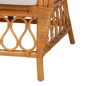   Modern European furniture - Bohemian Rattan Padded Lounge Chair - www.oroa.com | Oroa.com