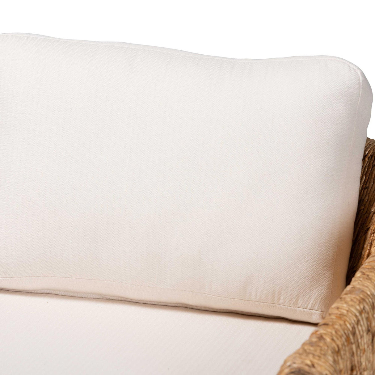   Modern European furniture -Cushioned Woven Seagrass Lounge Chair- www.oroa.com | Oroa.com