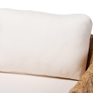   Modern European furniture -Cushioned Woven Seagrass Lounge Chair- www.oroa.com | Oroa.com