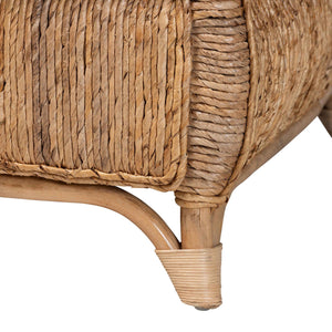   Modern European furniture -Cushioned Woven Seagrass Lounge Chair- www.oroa.com | Oroa.com