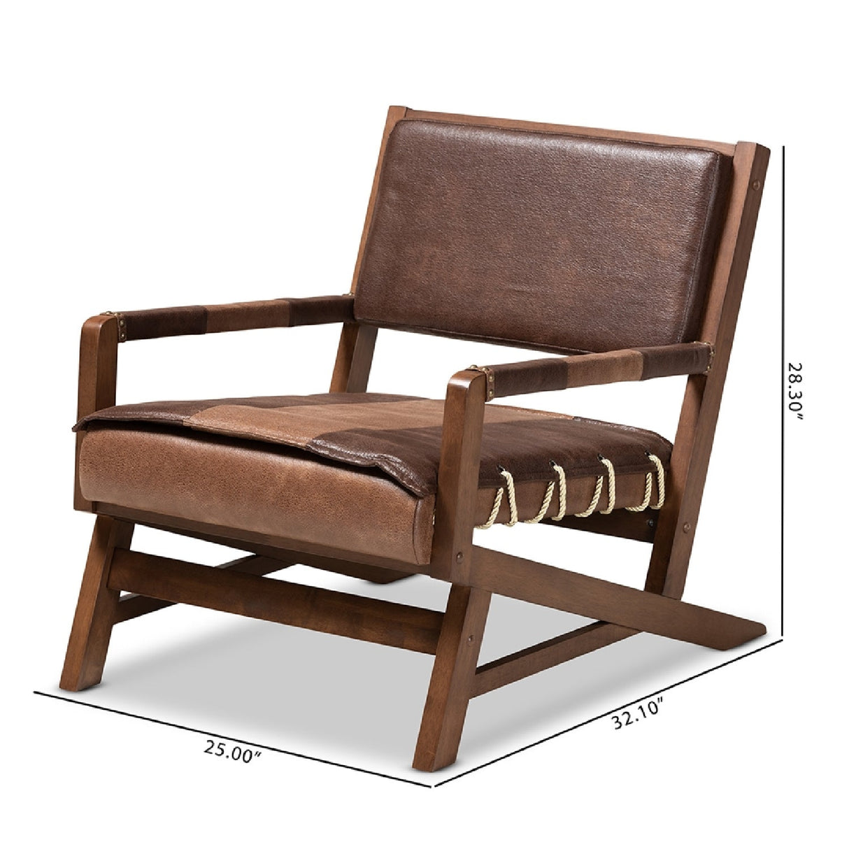   Modern European furniture - Brown Leather Inspired Lounge Chair - www.oroa.com | Oroa.com