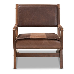   Modern European furniture - Brown Leather Inspired Lounge Chair - www.oroa.com | Oroa.com