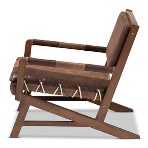   Modern European furniture - Brown Leather Inspired Lounge Chair - www.oroa.com | Oroa.com