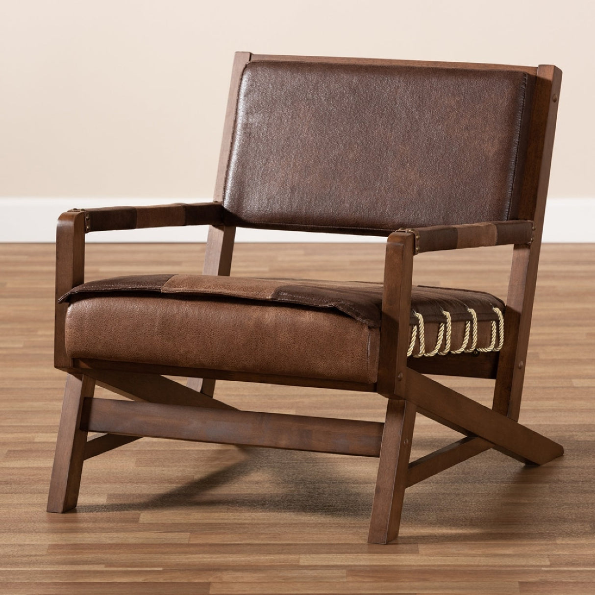   Modern European furniture - Brown Leather Inspired Lounge Chair - www.oroa.com | Oroa.com
