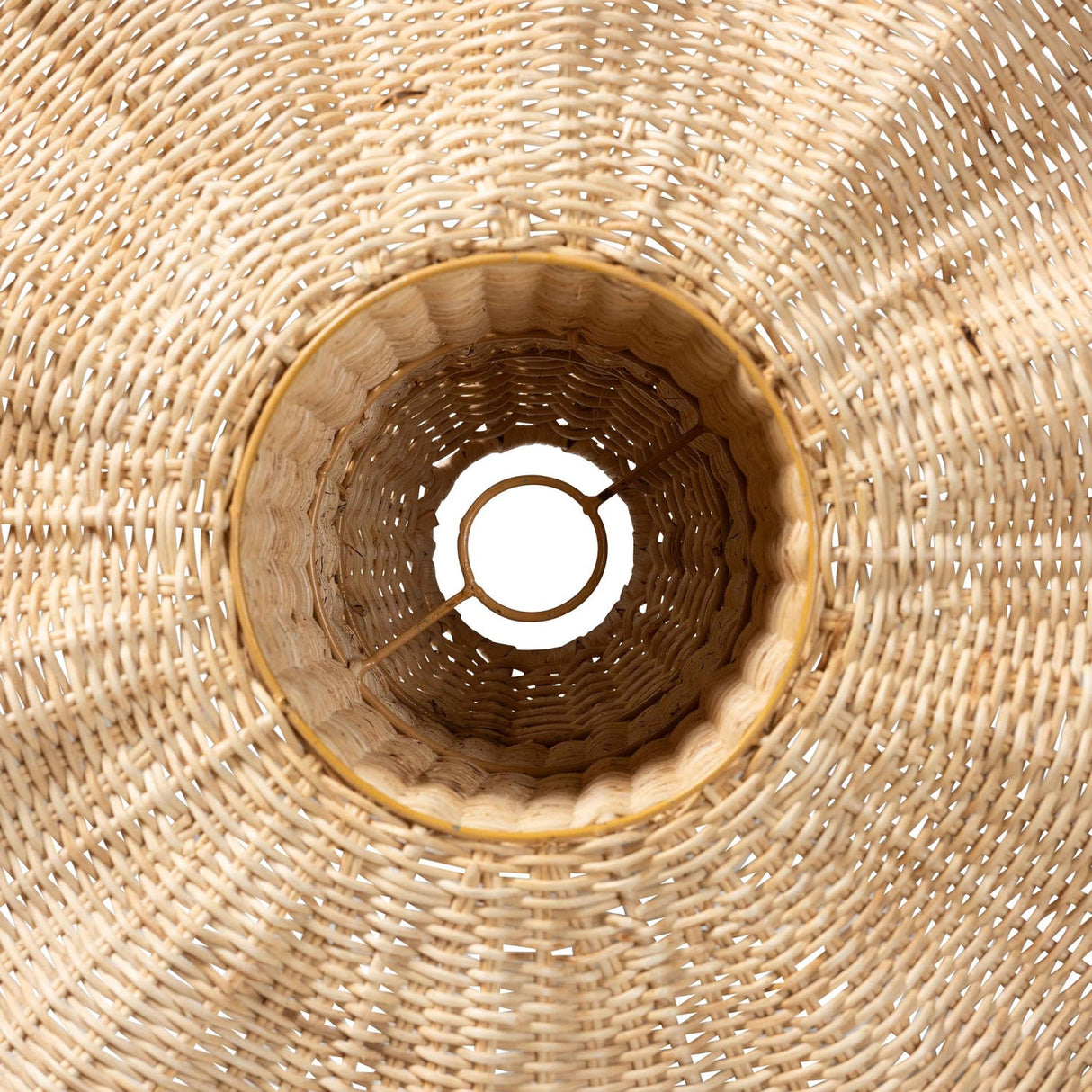   Modern European furniture - Scalloped Natural Rattan Pendant Lamp - www.oroa.com | Oroa.com