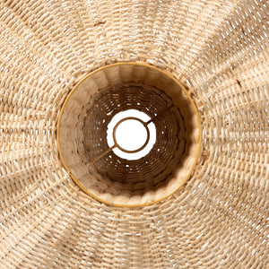   Modern European furniture - Scalloped Natural Rattan Pendant Lamp - www.oroa.com | Oroa.com
