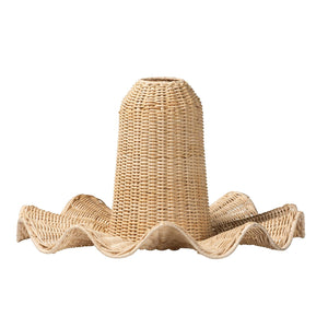   Modern European furniture - Scalloped Natural Rattan Pendant Lamp - www.oroa.com | Oroa.com