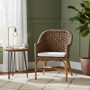   Modern European furniture - Woven Seagrass Bohemian Accent Chair - www.oroa.com | Oroa.com