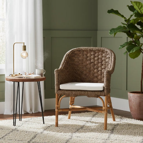   Modern European furniture - Woven Seagrass Bohemian Accent Chair - www.oroa.com | Oroa.com