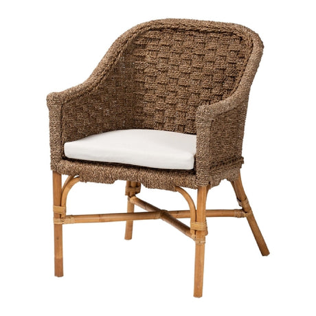   Modern European furniture - Woven Seagrass Bohemian Accent Chair - www.oroa.com | Oroa.com