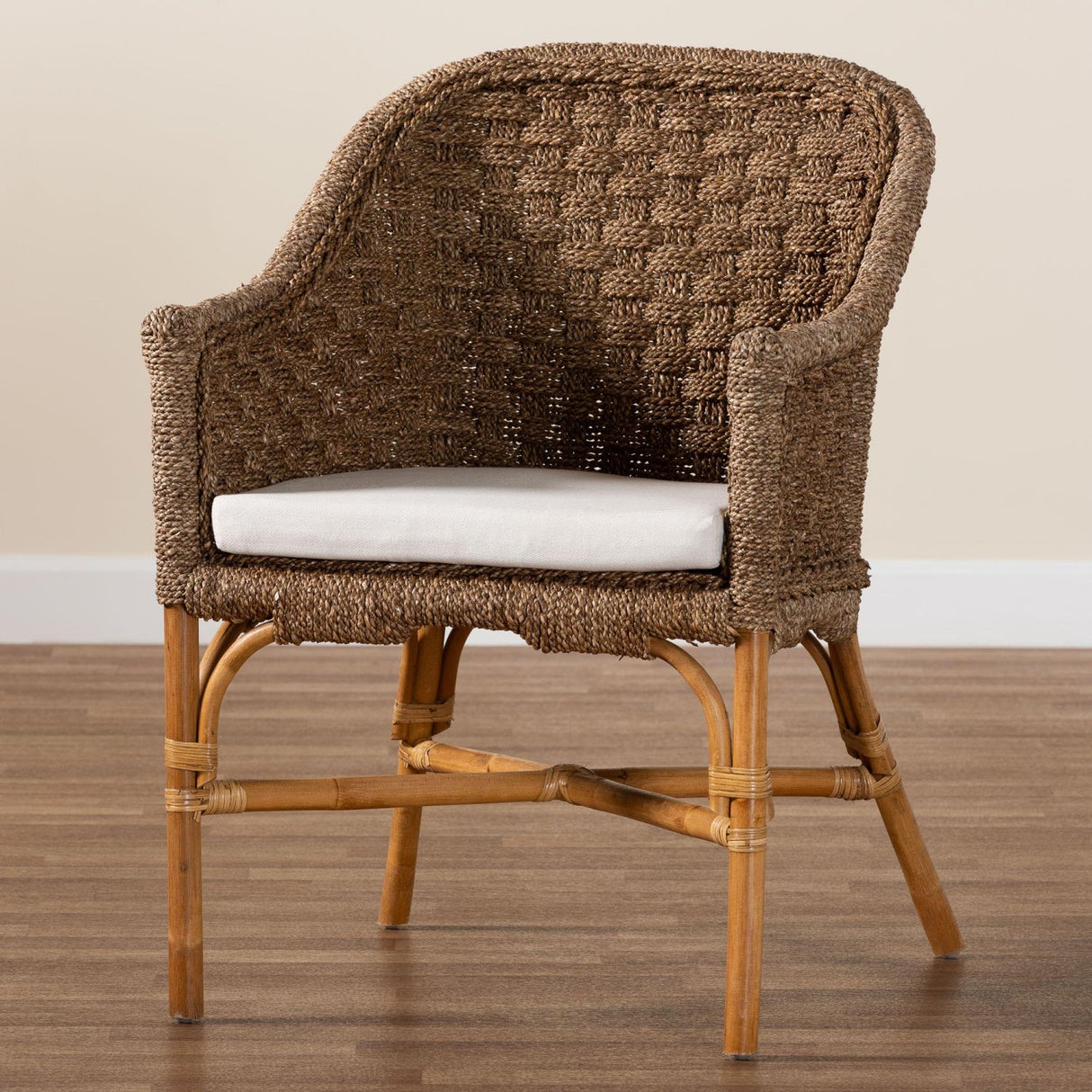   Modern European furniture - Woven Seagrass Bohemian Accent Chair - www.oroa.com | Oroa.com
