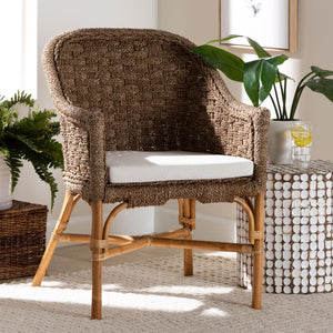   Modern European furniture - Woven Seagrass Bohemian Accent Chair - www.oroa.com | Oroa.com