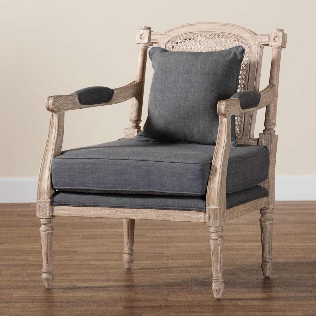   Modern European furniture - Carved Wood Framed Accent Chair - www.oroa.com | Oroa.com