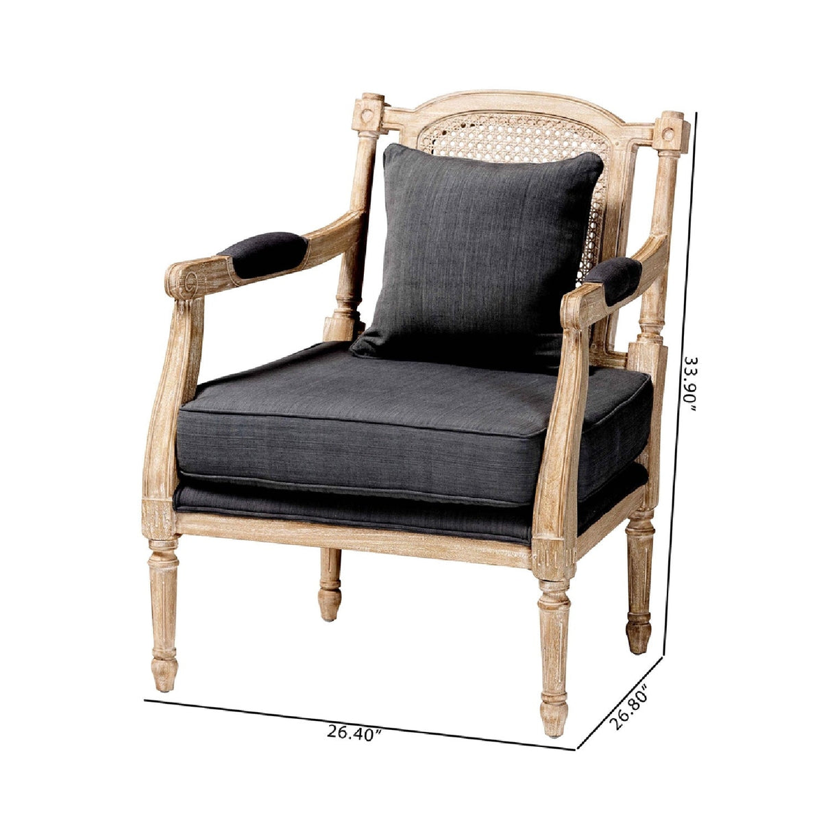  Modern European furniture - Carved Wood Framed Accent Chair - www.oroa.com | Oroa.com