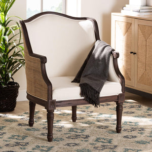   Modern European furniture - Beige Traditional French Accent Chair - www.oroa.com | Oroa.com