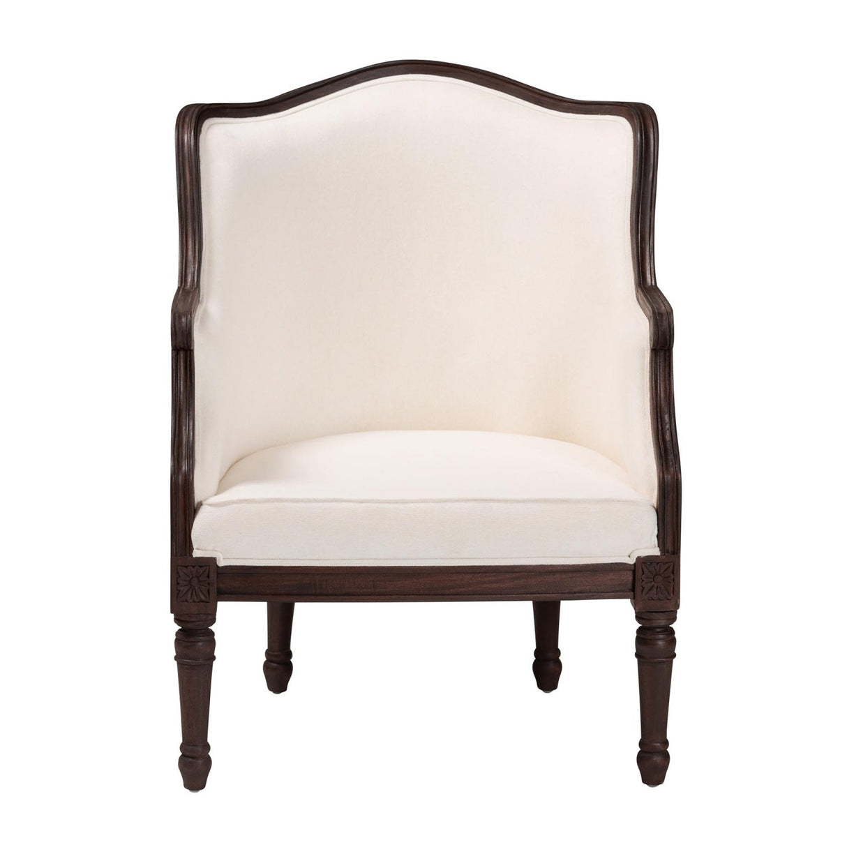   Modern European furniture - Beige Traditional French Accent Chair - www.oroa.com | Oroa.com