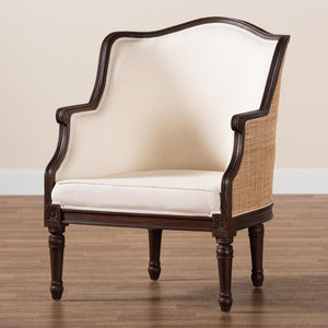   Modern European furniture - Beige Traditional French Accent Chair - www.oroa.com | Oroa.com