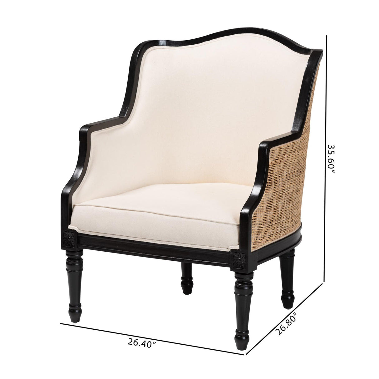   Modern European furniture - Woven Rattan French Accent Chair - www.oroa.com | Oroa.com