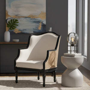   Modern European furniture - Woven Rattan French Accent Chair - www.oroa.com | Oroa.com