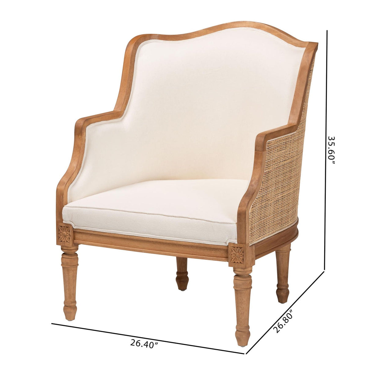   Modern European furniture - Woven Rattan French Accent Chair - www.oroa.com | Oroa.com