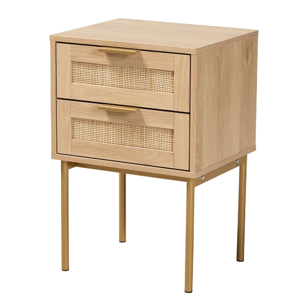  Modern European furniture - Japandi 2 Drawer End Table - www.oroa.com | Oroa.com