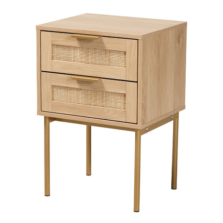   Modern European furniture - Japandi 2 Drawer End Table - www.oroa.com | Oroa.com