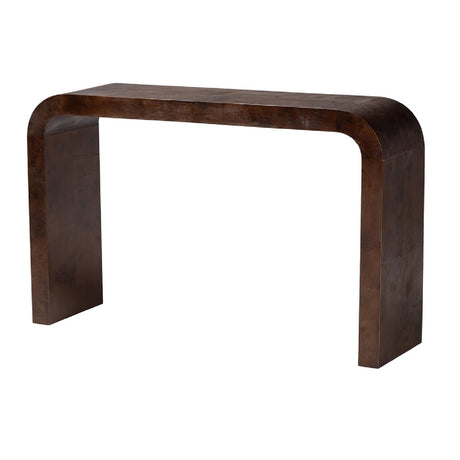   Modern European furniture - Burl Wood Waterfall Console Table - www.oroa.com | Oroa.com