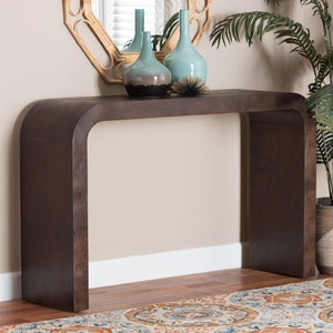   Modern European furniture - Burl Wood Waterfall Console Table - www.oroa.com | Oroa.com